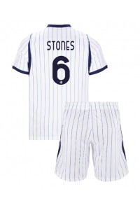 Inter Milan John Stones #6 Jalkapallovaatteet Lasten Vieraspeliasu 2026-27 Lyhythihainen (+ Lyhyet housut)